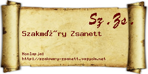 Szakmáry Zsanett névjegykártya